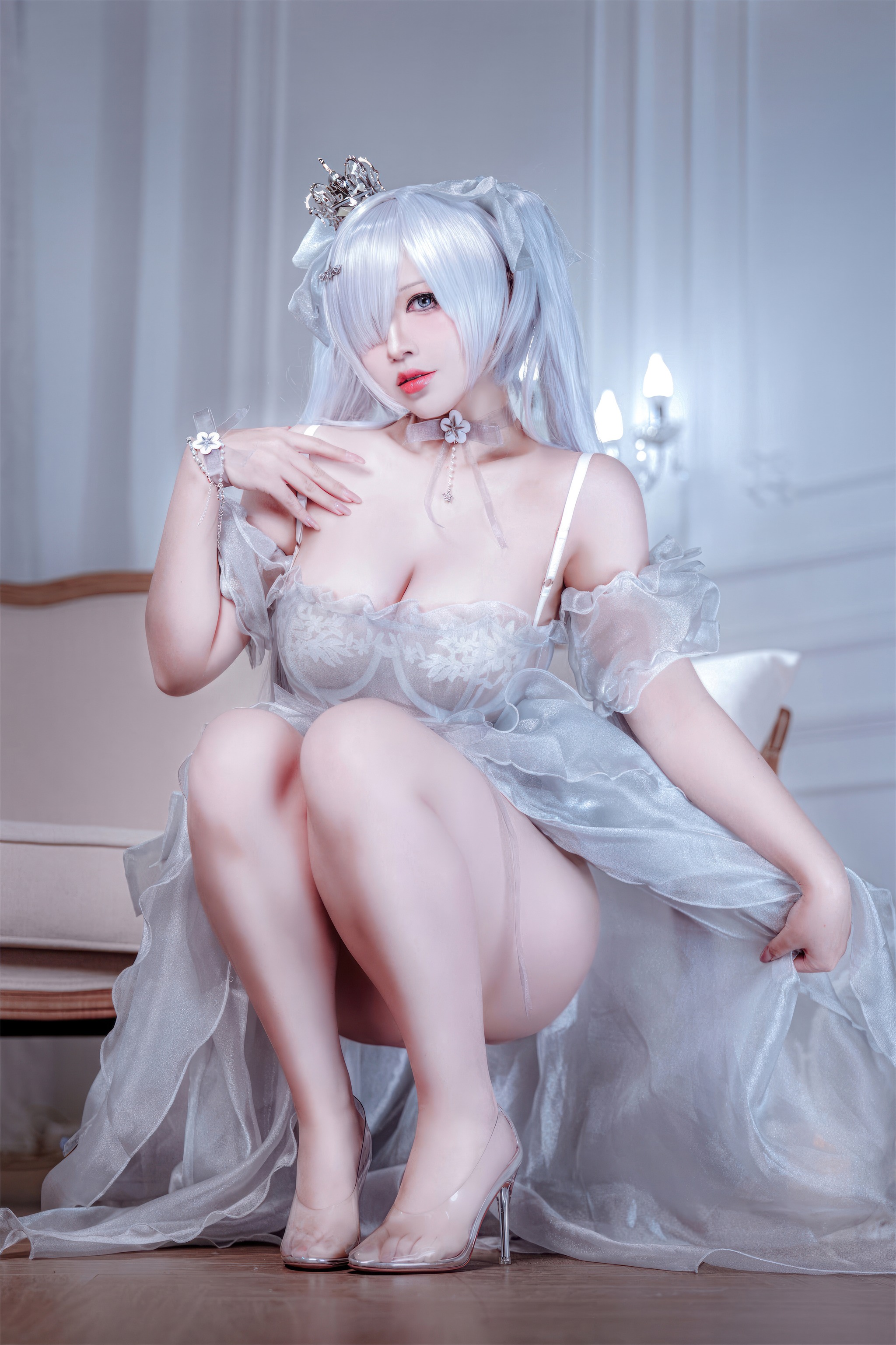 图片[1]-半半子 – NO.105 Nikke胜利女神-灰姑娘·水晶公主[44P]-XikXak
